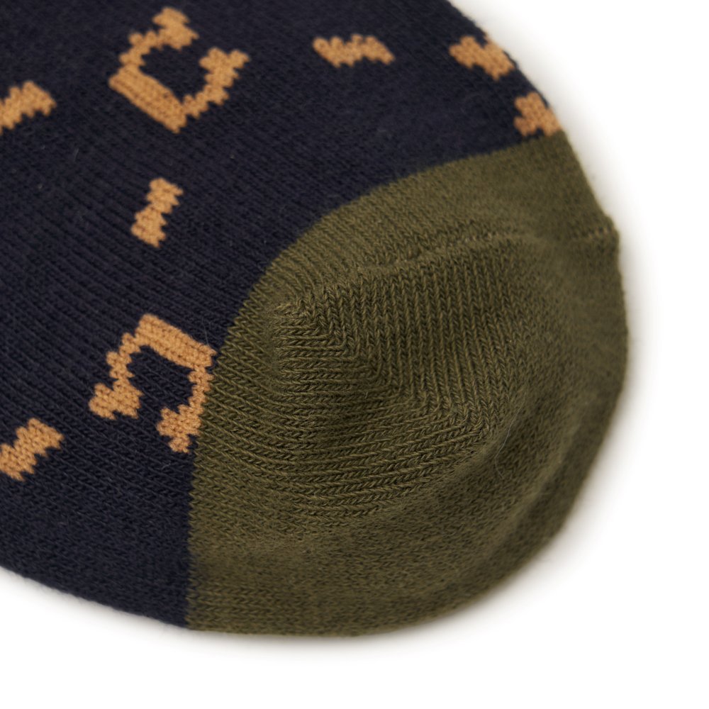 MLB KIDS 中筒襪 童襪 Monogram系列 克里夫蘭守護者隊 (7ASOMD34N-45NYD)