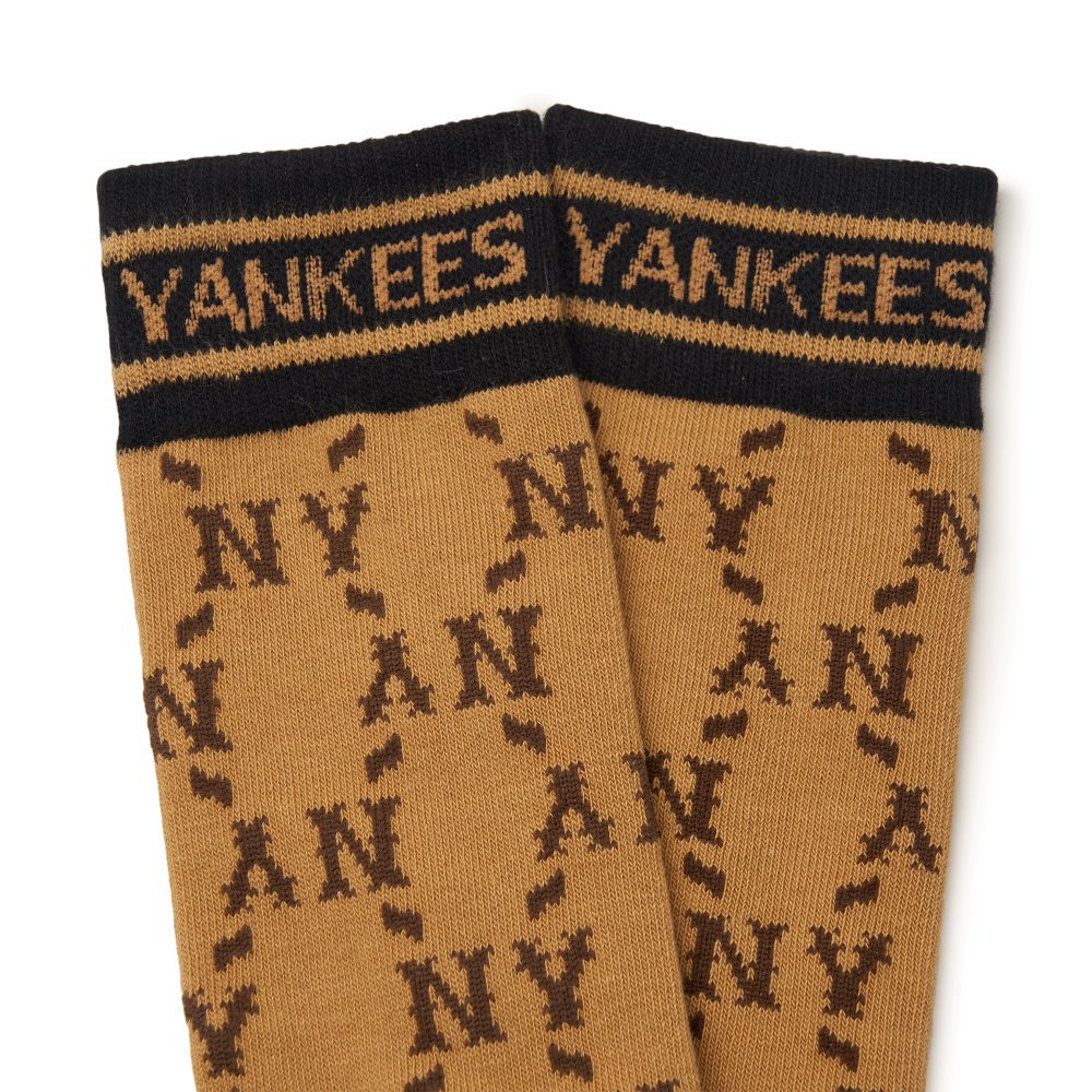 MLB KIDS 中筒襪 童襪 Monogram系列 紐約洋基隊 (7ASOMD34N-50BGS)