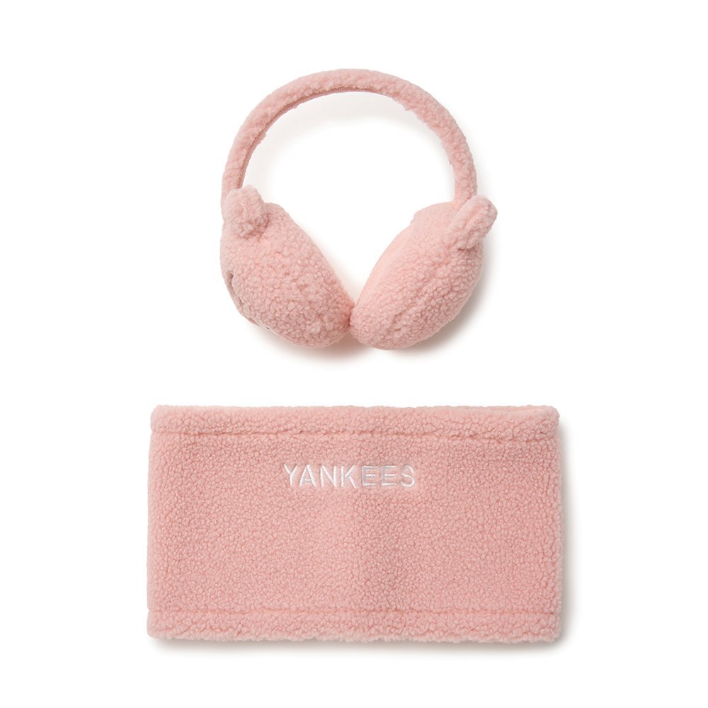 MLB KIDS 兒童保暖耳罩 圍脖 Mega Bear系列 紐約洋基隊 (7AETC0146-50PKL)