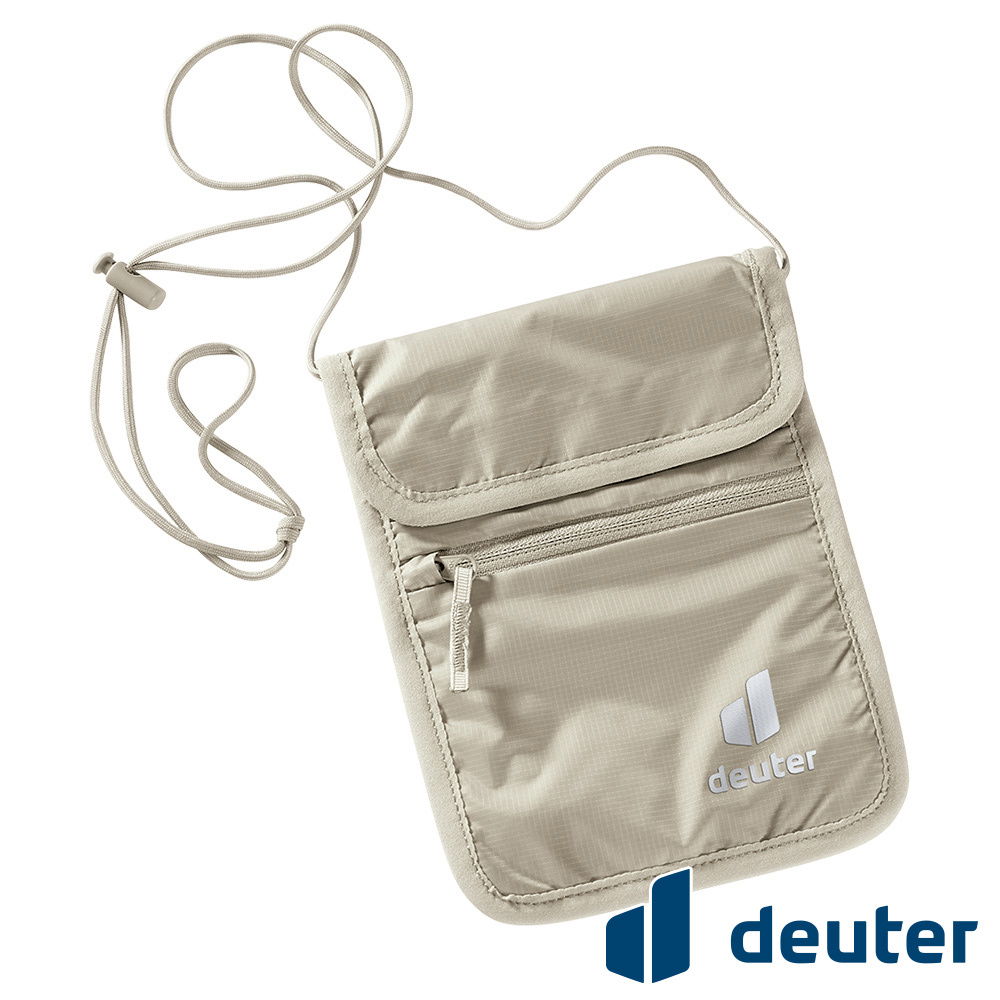 【deuter 德國】SECURITY WALLET II隱藏式錢包(3950221 卡其/側背貼身袋/隨身袋/證件包)