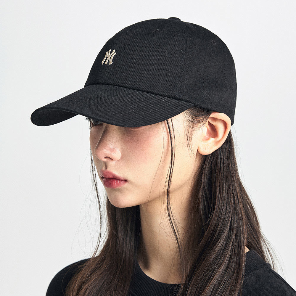 MLB 可調式軟頂棒球帽 紐約洋基隊 (3ACPB045N-50BKS)