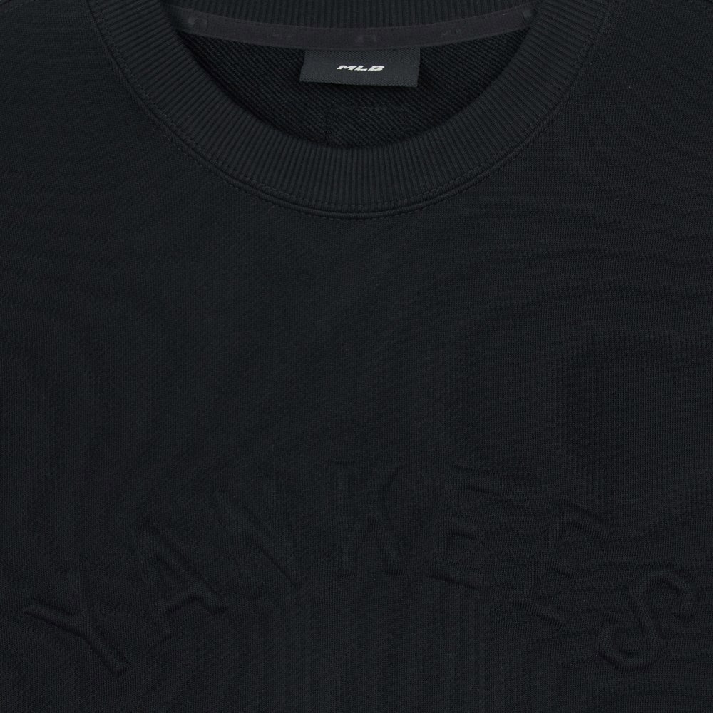 MLB 長袖天鵝絨大學T 紐約洋基隊 (3AMTB2044-50BKS)