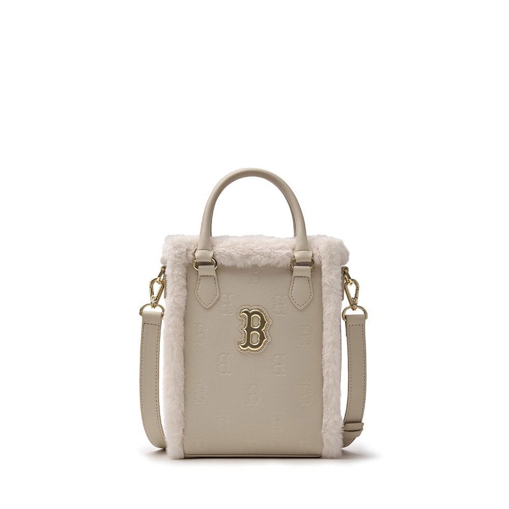 MLB KIDS 迷你托特包 斜背包 兒童包包 Monogram系列 波士頓紅襪隊 (7ACRM09