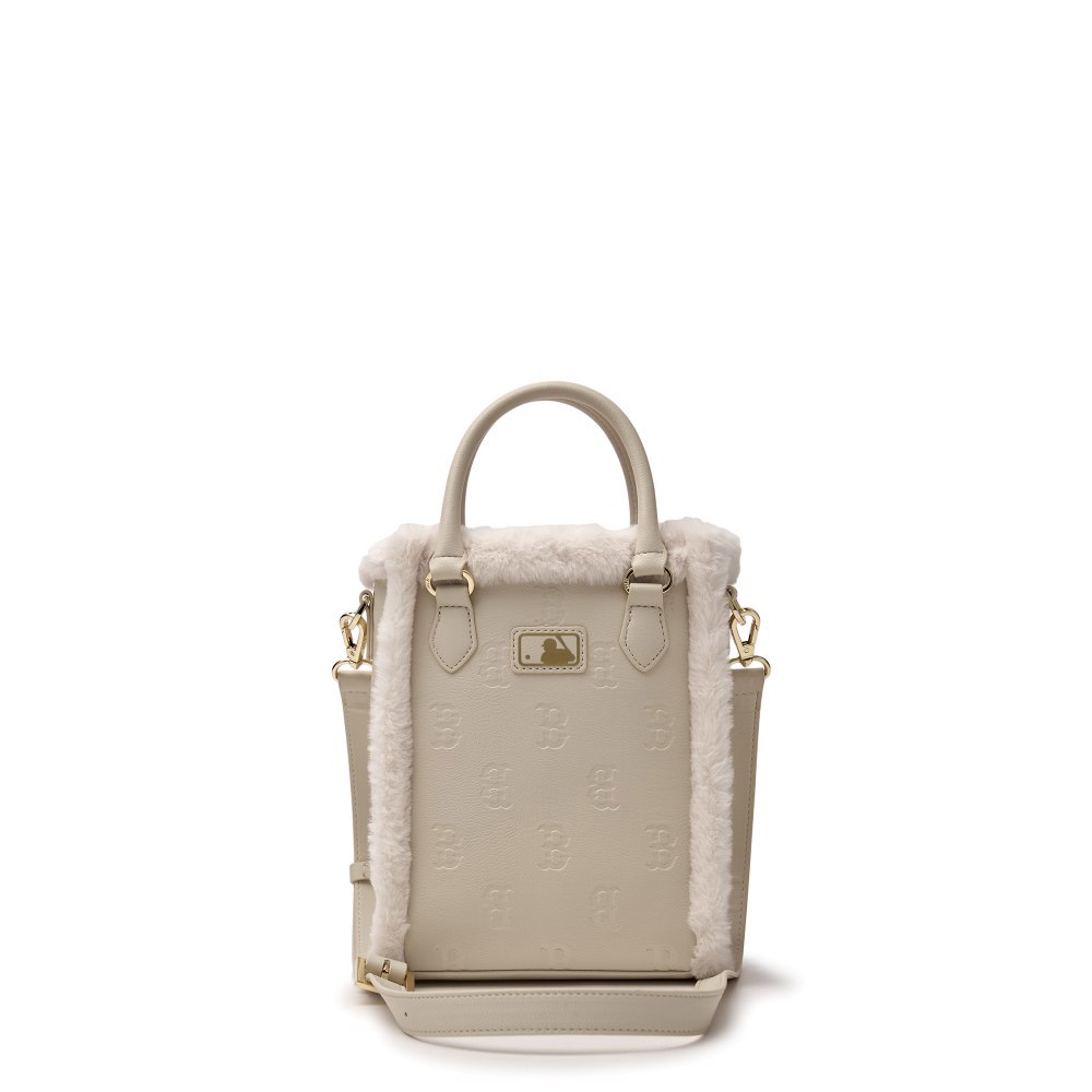 MLB KIDS 迷你托特包 斜背包 兒童包包 Monogram系列 波士頓紅襪隊 (7ACRM0946-43BGL)