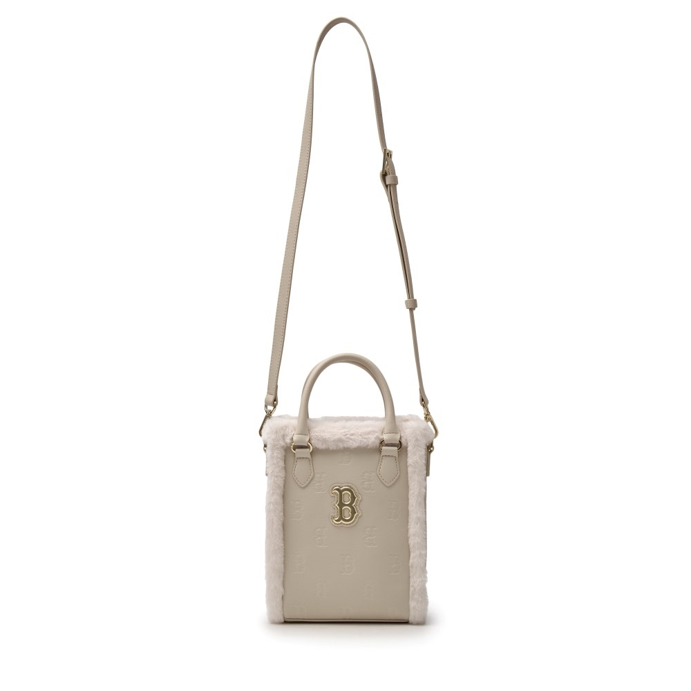 MLB KIDS 迷你托特包 斜背包 兒童包包 Monogram系列 波士頓紅襪隊 (7ACRM0946-43BGL)