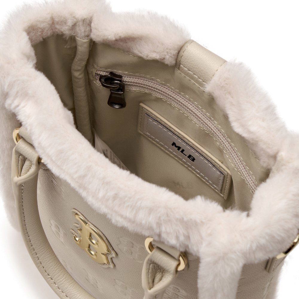 MLB KIDS 迷你托特包 斜背包 兒童包包 Monogram系列 波士頓紅襪隊 (7ACRM0946-43BGL)