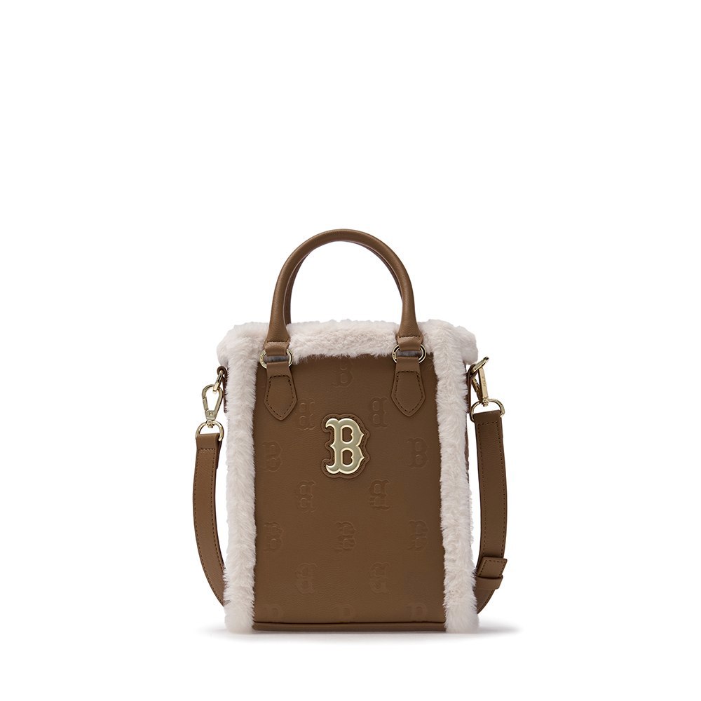 MLB KIDS 迷你托特包 斜背包 兒童包包 Monogram系列 波士頓紅襪隊 (7ACRM09