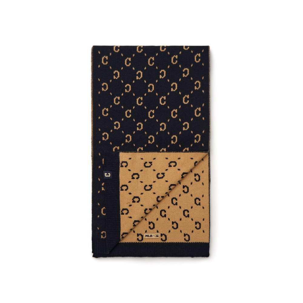 MLB KIDS 圍巾 童裝 Monogram系列 克里夫蘭守護者隊 (7AMFMD146-45NYD)