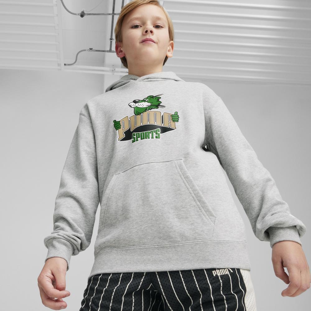 PUMA 基本系列P.Team Fanbase長厚連帽T恤 男童