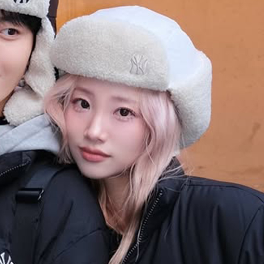 MLB 毛絨遮耳帽 護耳棒球帽 雷鋒帽 防寒飛行帽 紐約洋基隊 (3AWMB0146-50CR