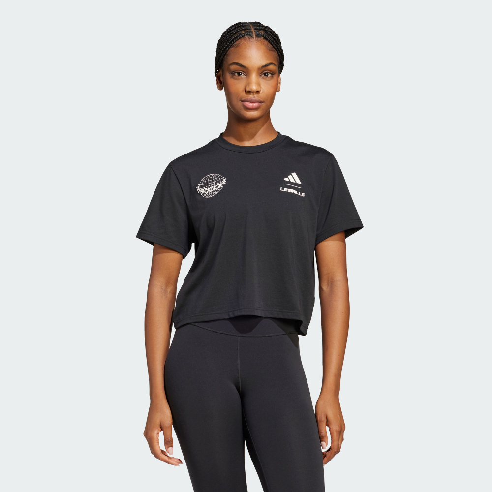 LES MILLS 短版短袖上衣