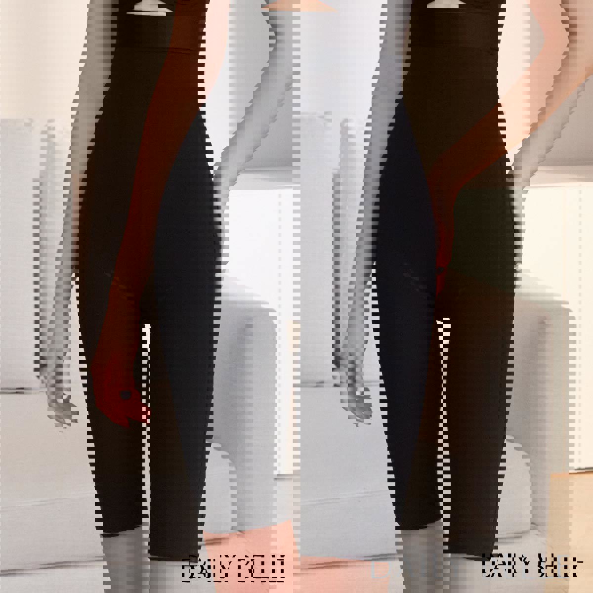 臀腿塑型保健纖體五分褲 - 黑【R8037】