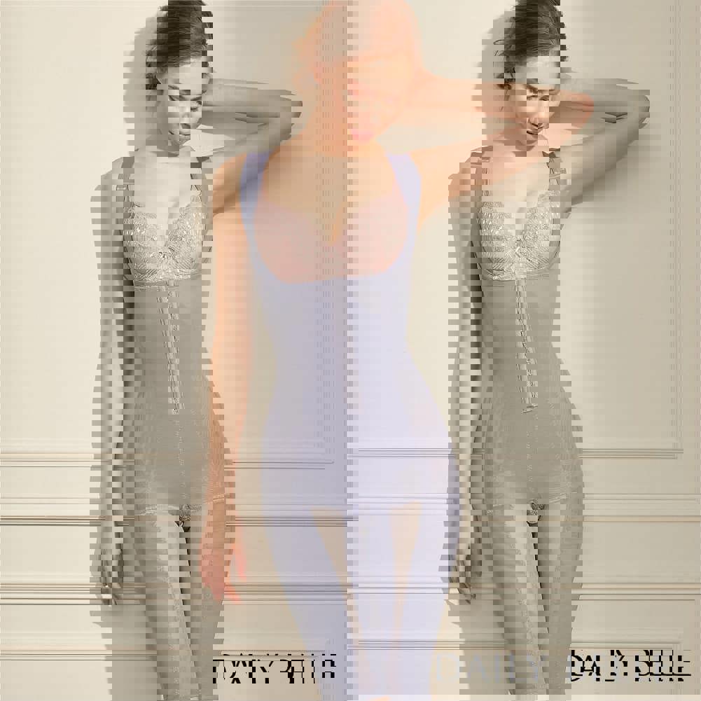 沁肌涼感五分保健纖體衣(有排扣) - 灰藍【R80231】