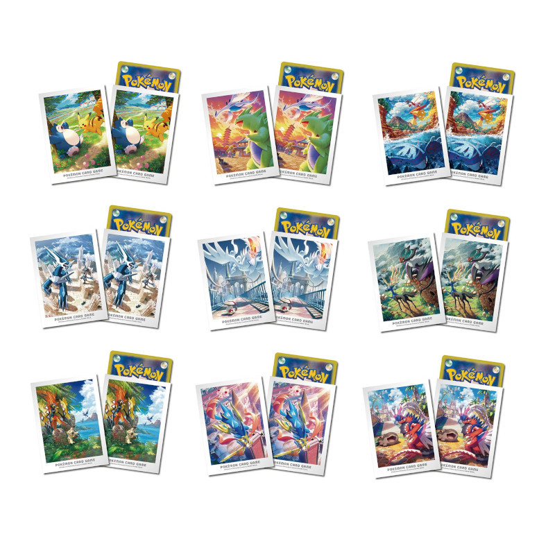 (限量)(日貨)POKEMON寶可夢集換式卡牌 9大世代集合 造型卡套組