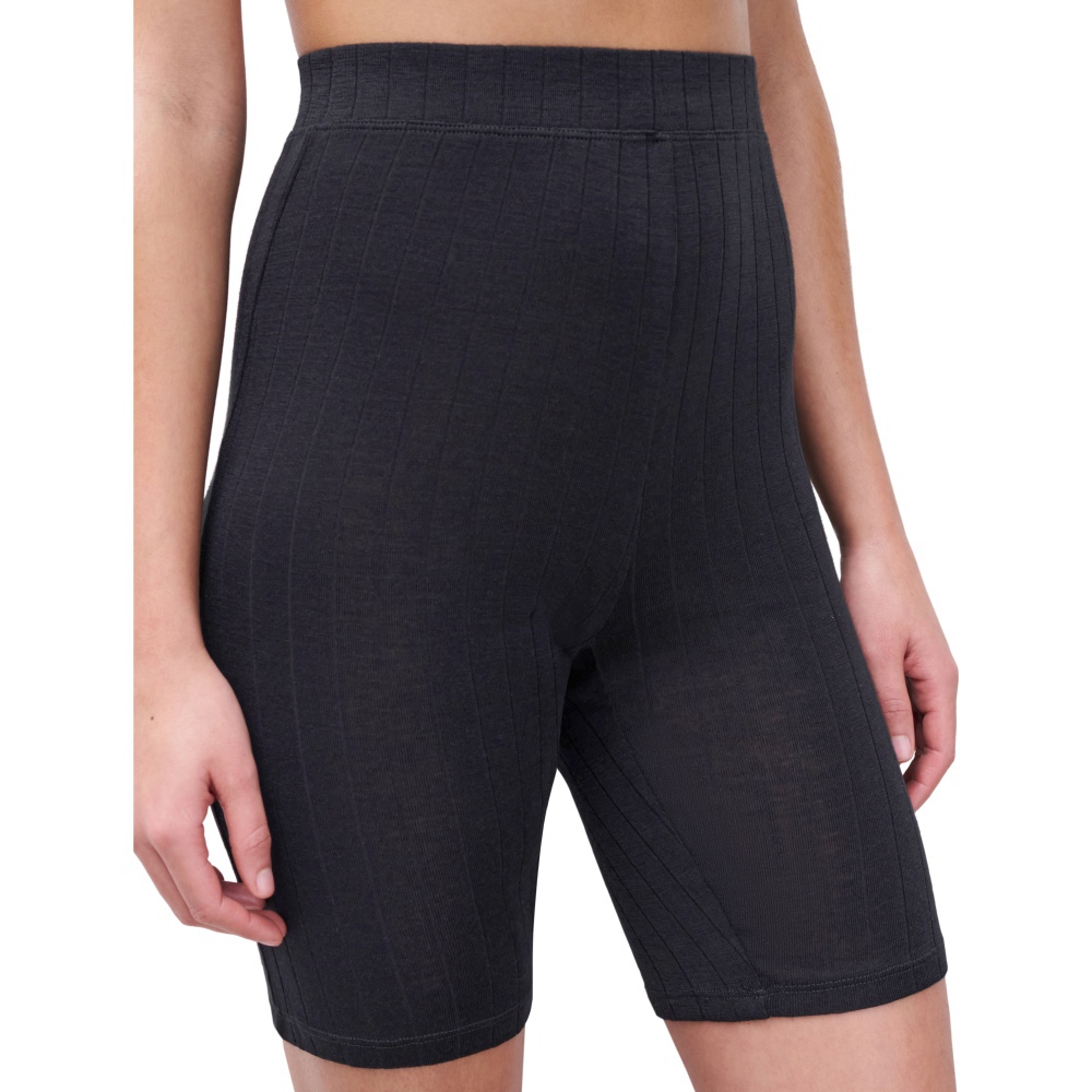 網路獨賣【Chantelle Lab】羊毛蠶絲五分短褲>XS-L>黑色(18P50_011)【Thermo Comfort】