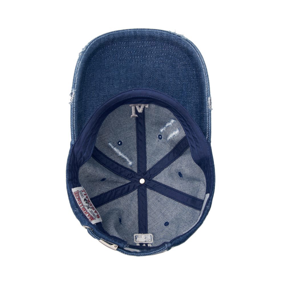 MLB 牛仔丹寧可調式軟頂棒球帽 洛杉磯道奇隊 (3ACPVD34N-07INS)