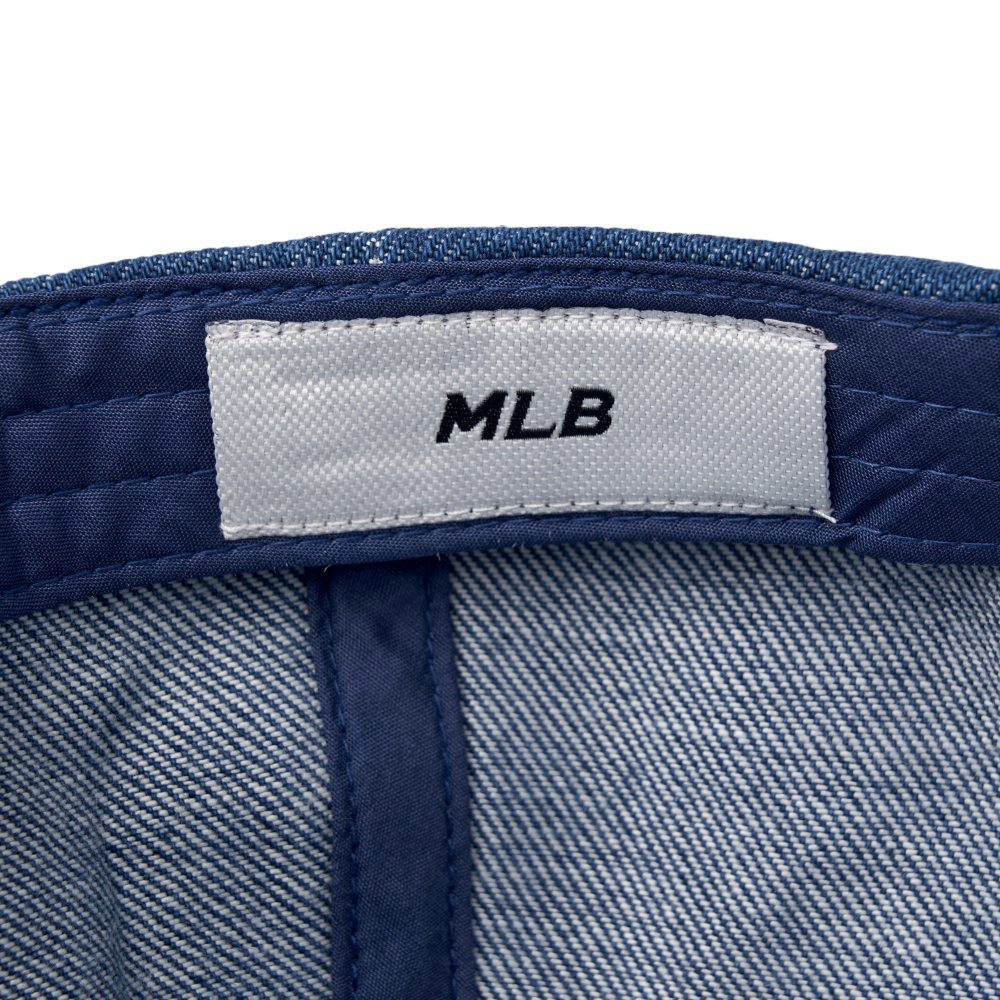 MLB 牛仔丹寧可調式軟頂棒球帽 洛杉磯道奇隊 (3ACPVD34N-07INS)