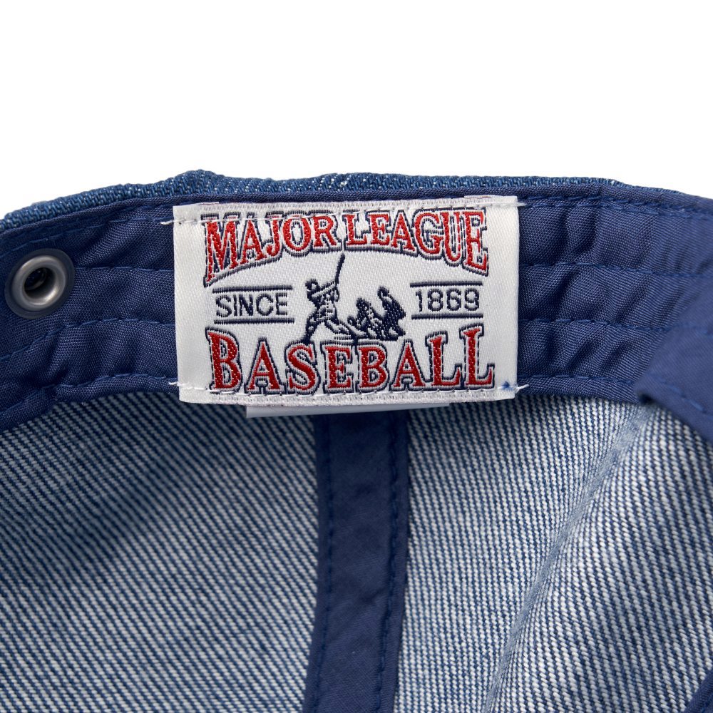 MLB 牛仔丹寧可調式軟頂棒球帽 洛杉磯道奇隊 (3ACPVD34N-07INS)