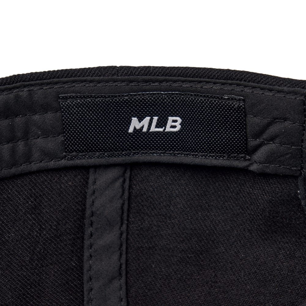 MLB 牛仔丹寧可調式軟頂棒球帽 紐約洋基隊 (3ACPVD34N-50BKS)