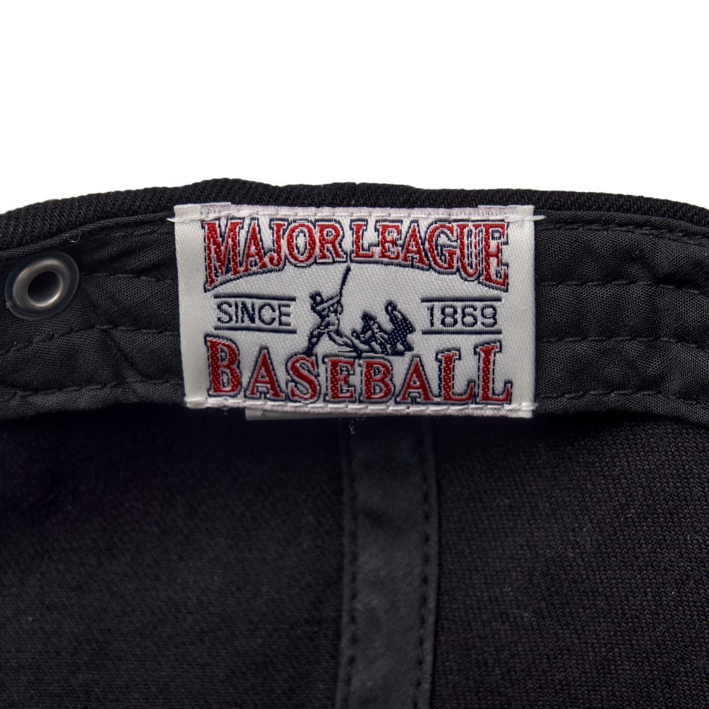 MLB 牛仔丹寧可調式軟頂棒球帽 紐約洋基隊 (3ACPVD34N-50BKS)