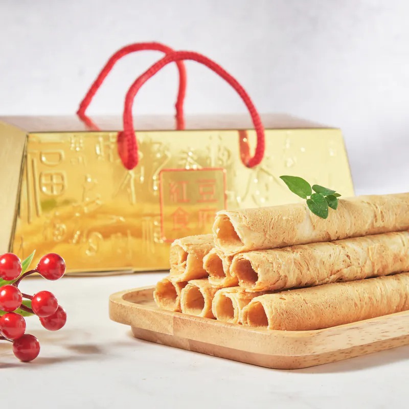 【紅豆食府】蛋捲金磚禮盒-廠商直送