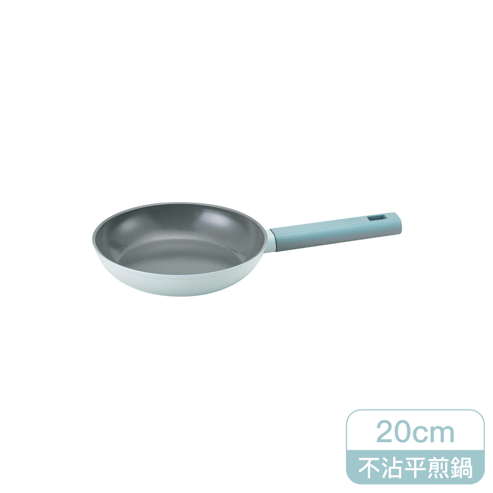 樂扣樂扣ECO BLUE鍛造陶瓷不沾IH平煎鍋/20cm(CAF2057IH)