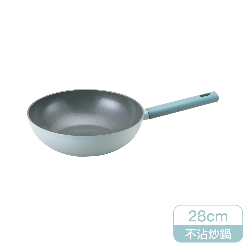樂扣樂扣ECO BLUE鍛造陶瓷不沾IH炒鍋/28cm(CAW2857IH)