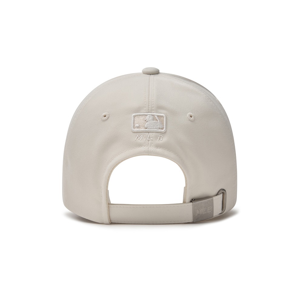 MLB 可調式硬頂水鑽Logo棒球帽 Varsity系列 紐約洋基隊 (3ACPV064N-50CRM)