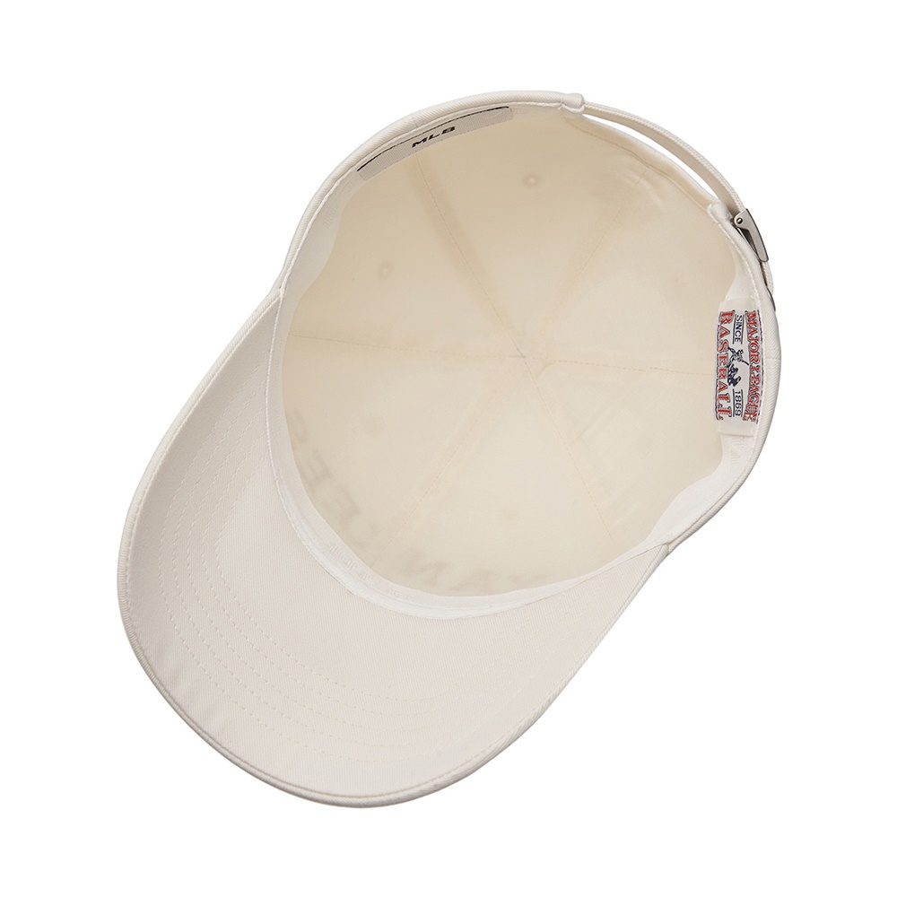 MLB 可調式硬頂水鑽Logo棒球帽 Varsity系列 紐約洋基隊 (3ACPV064N-50CRM)