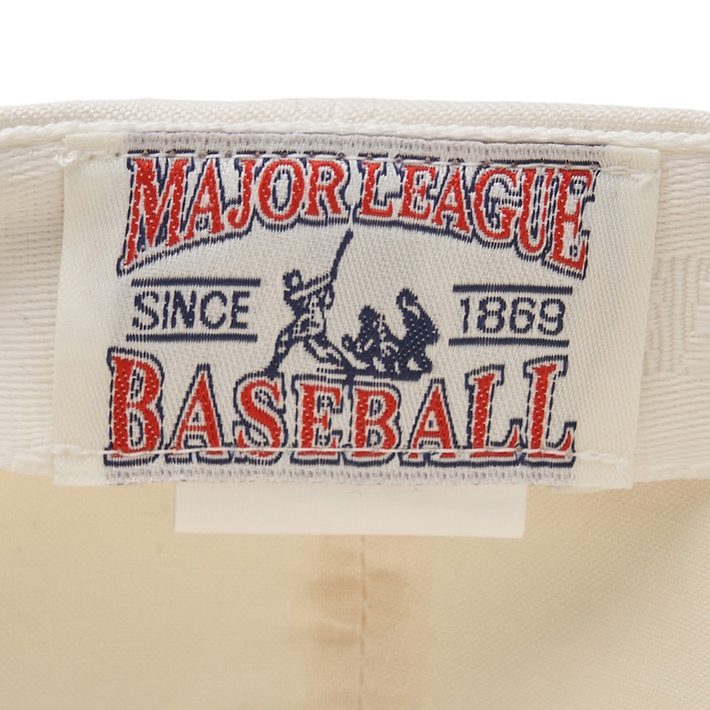 MLB 可調式硬頂水鑽Logo棒球帽 Varsity系列 紐約洋基隊 (3ACPV064N-50CRM)