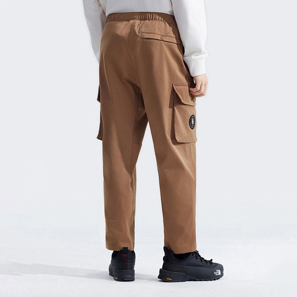 【新年款】The North Face北面男款棕色吸濕排汗休閒長褲｜8C7R6IH