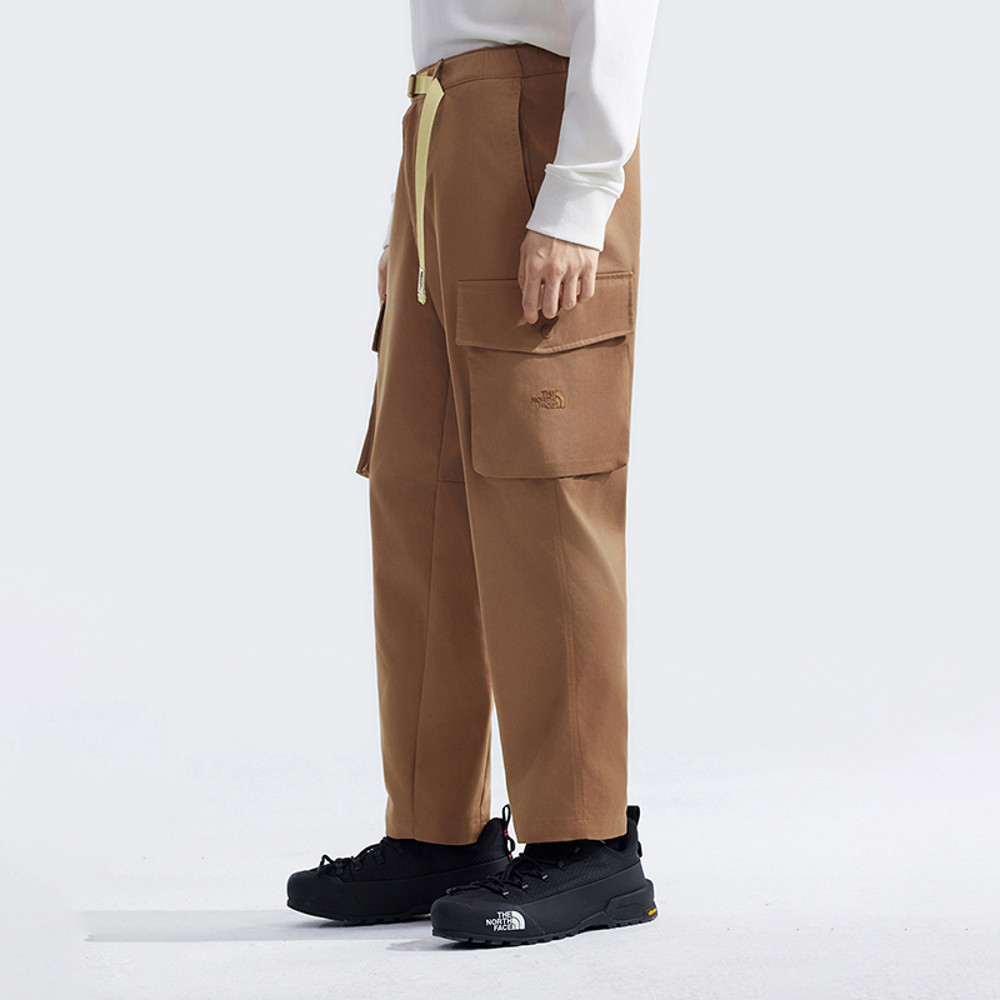 【新年款】The North Face北面男款棕色吸濕排汗休閒長褲｜8C7R6IH