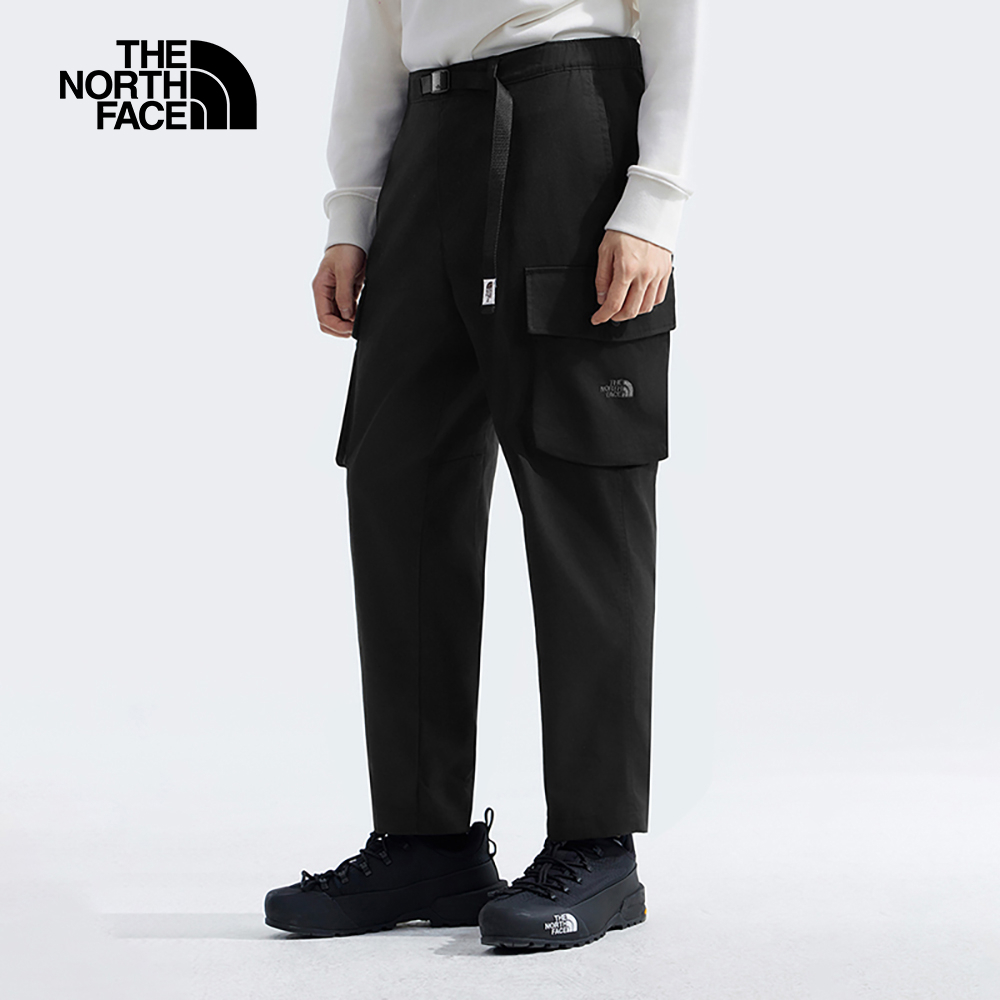 【新年款】The North Face北面男款黑色吸濕排汗休閒長褲｜8C7RJK3