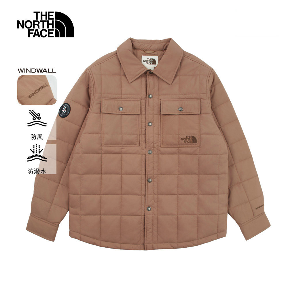 【10/25 12點週末限定】The North Face北面男款棕色DWR防潑水鋪棉外套｜8C7