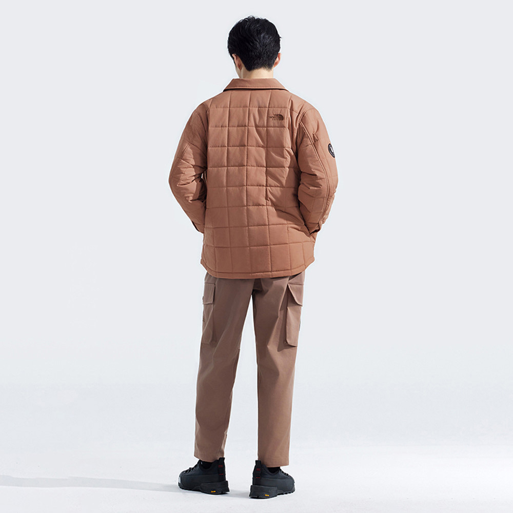 【10/25 12點週末限定】The North Face北面男款棕色DWR防潑水鋪棉外套｜8C7S6IH