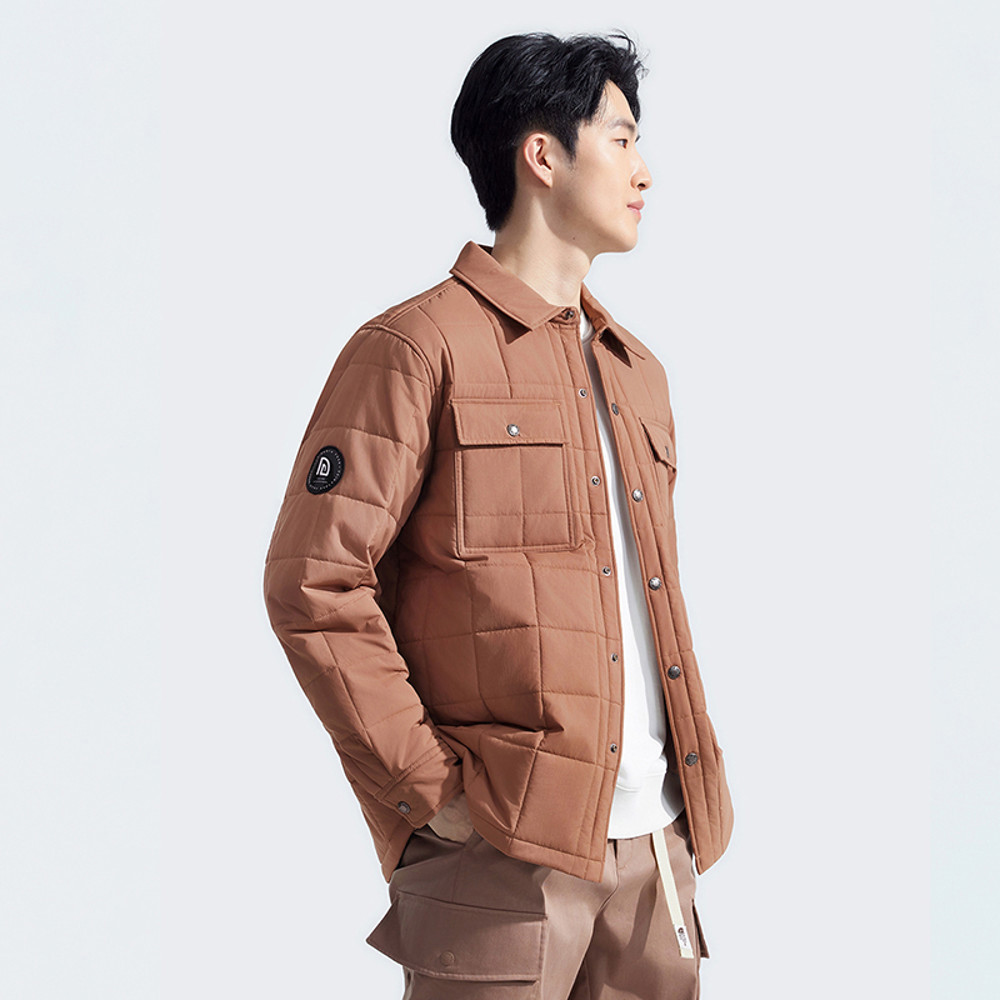 【10/25 12點週末限定】The North Face北面男款棕色DWR防潑水鋪棉外套｜8C7S6IH