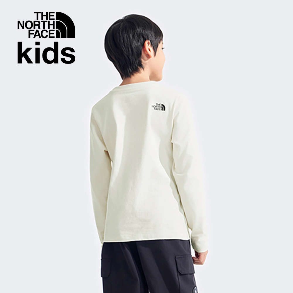 【限時搶購】兒童米白色可愛小熊與小蛇圖案長袖上衣｜8CFYQLI