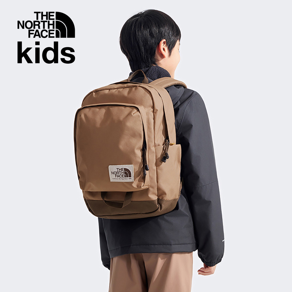 The North Face北面兒童棕色調節背帶休閒後背包｜8B235K2