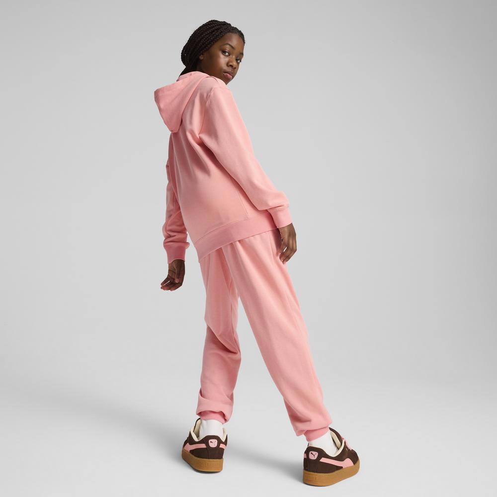 PUMA 基本系列長厚連帽T恤+長褲套裝 女童