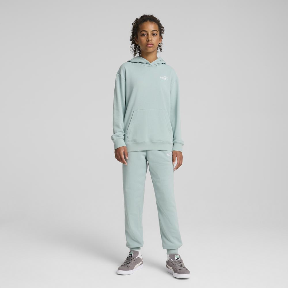 PUMA 基本系列長厚連帽T恤+長褲套裝 女童