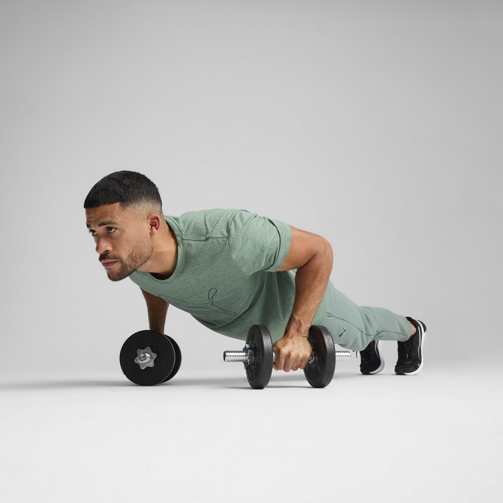 PUMA 訓練系列TAD跳豹麻花短袖T恤 男性