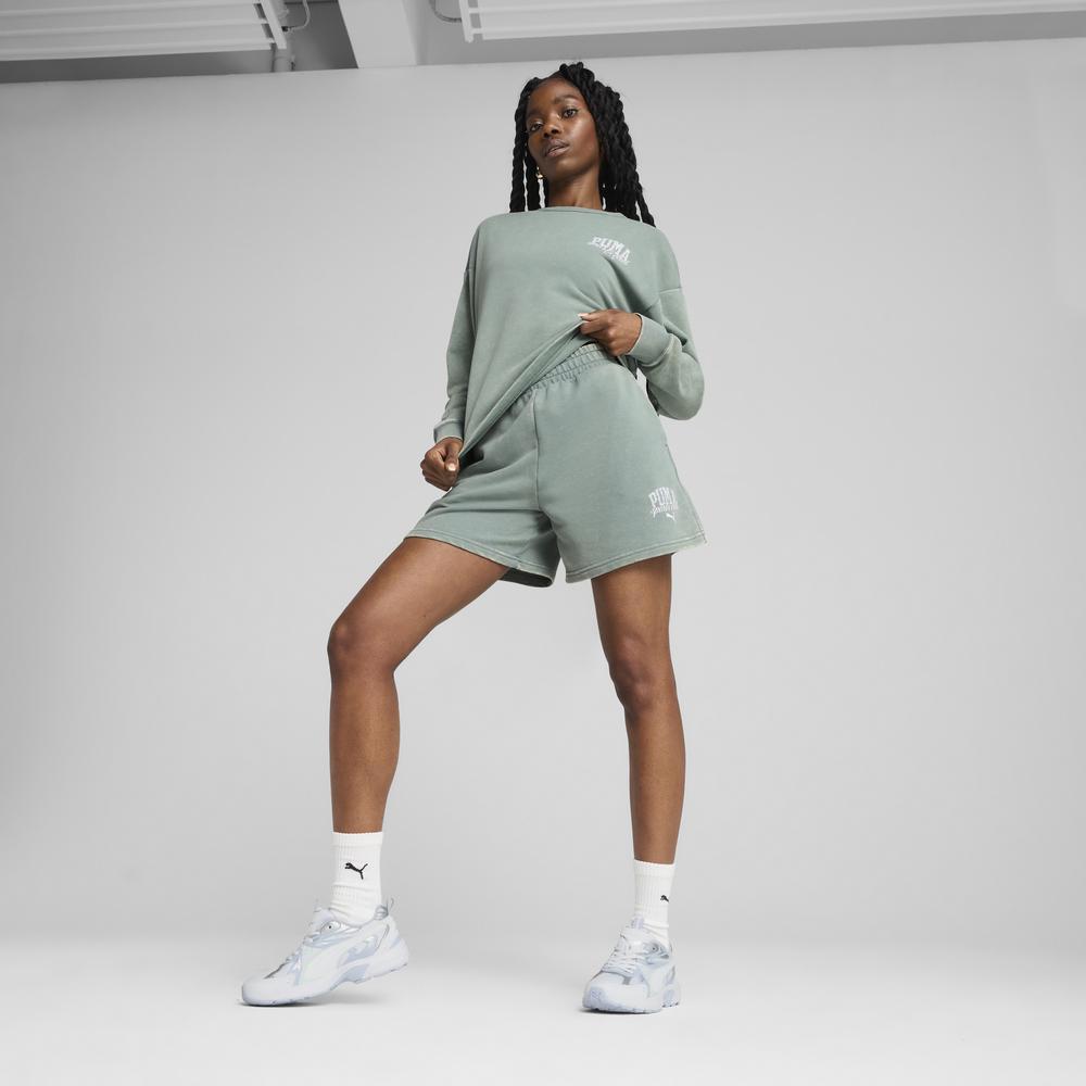 PUMA 基本系列Puma Class Washed圓領衫 女性