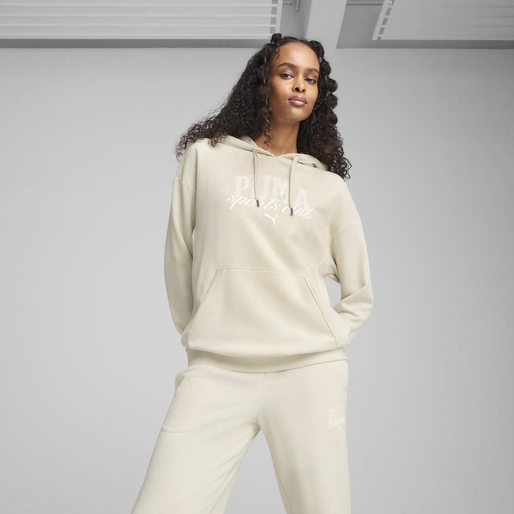 PUMA 基本系列Puma Class長厚連帽T恤 女性