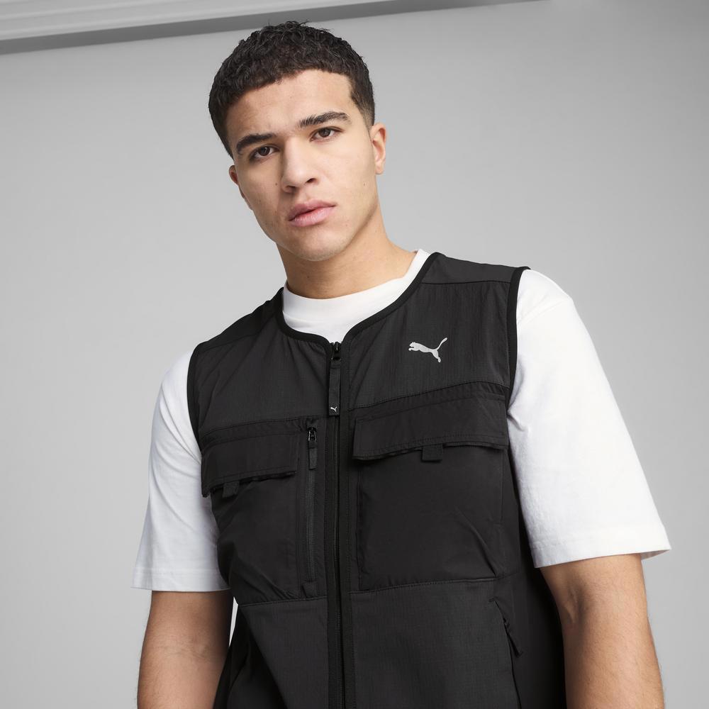 PUMA 流行系列PUMATECH工裝開襟背心 男性