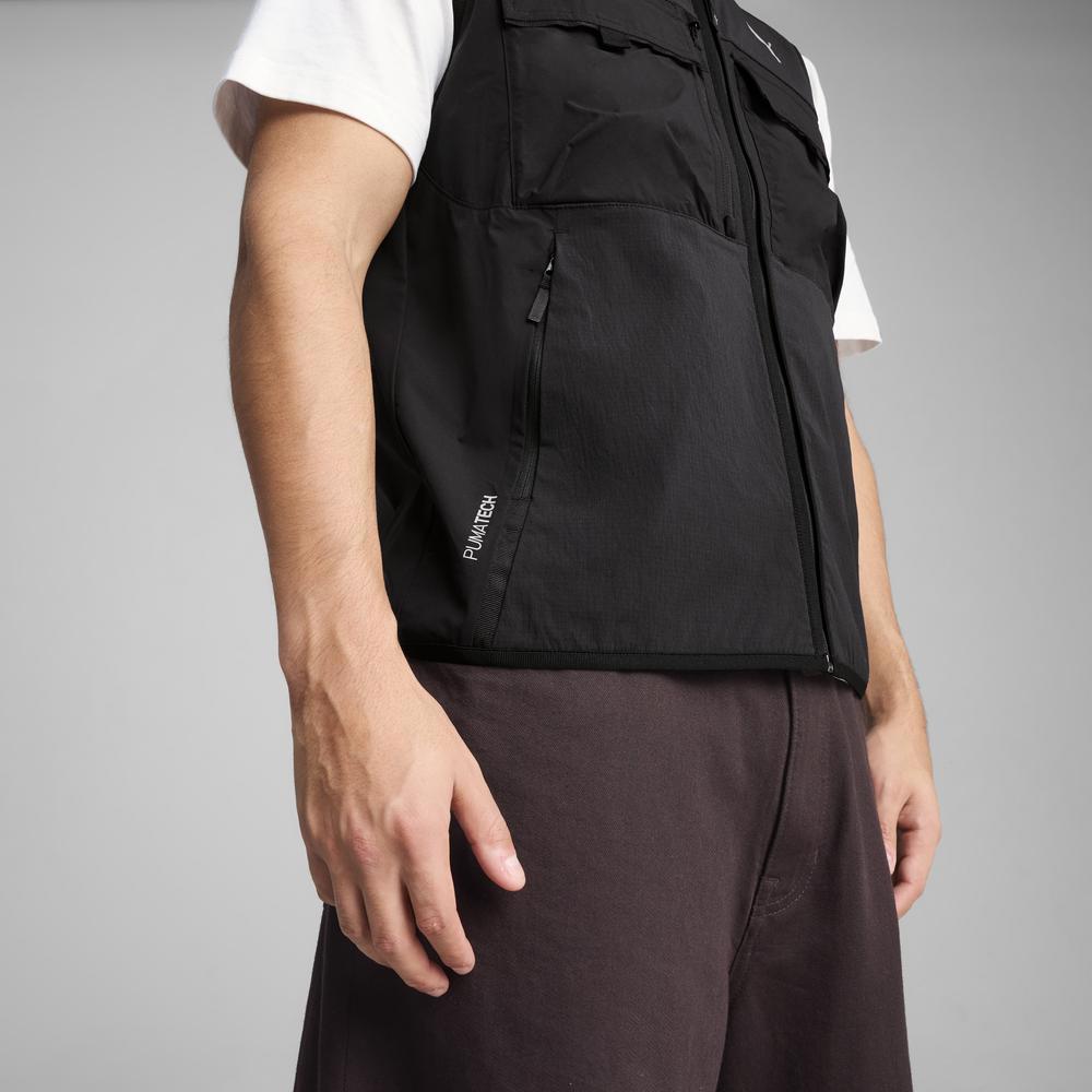 PUMA 流行系列PUMATECH工裝開襟背心 男性