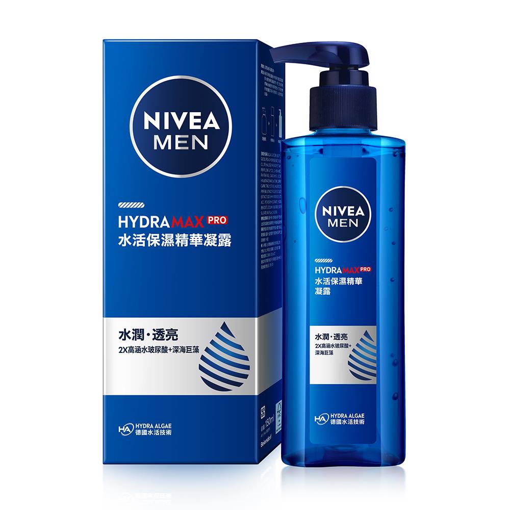 【NIVEA 妮維雅】男士水活保濕精華凝露 150ml
