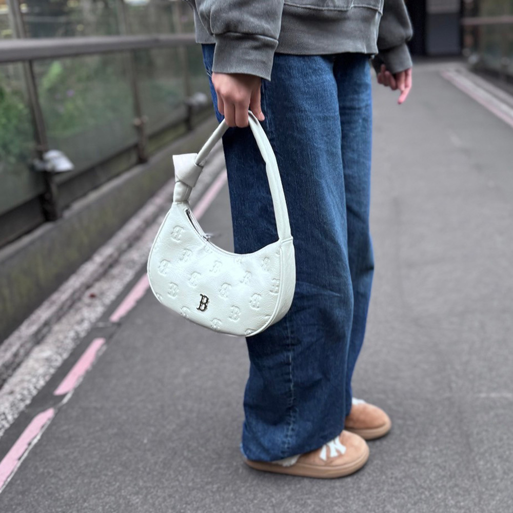 MLB 腋下包 肩背包 Monogram系列 波士頓紅襪隊 (3ABQMV15N-43WHS)