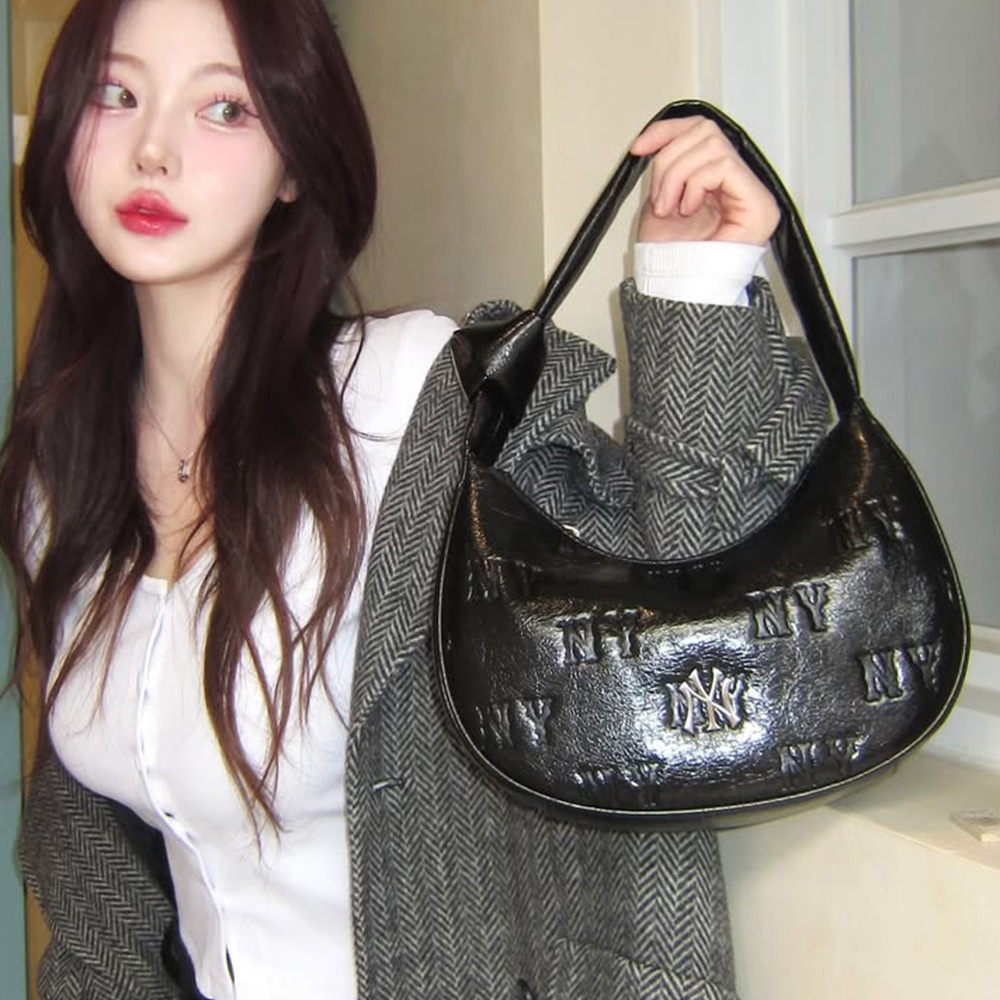 MLB Korea MLB 腋下包 肩背包 Monogram系列 紐約洋基隊 (3ABQMV15N-50BKS)