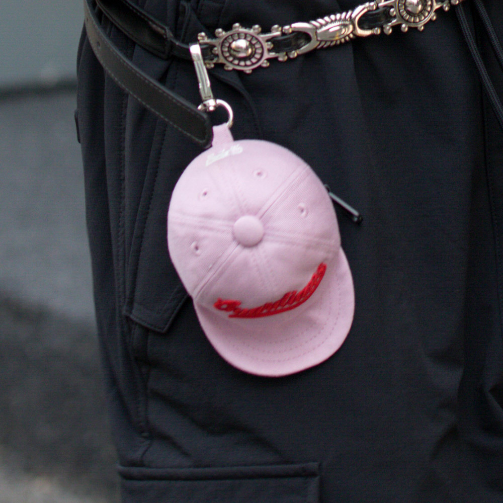 MLB 棒球帽造型耳機包 鑰匙圈 克里夫蘭守護者隊 (3APOV015N-45PPL)