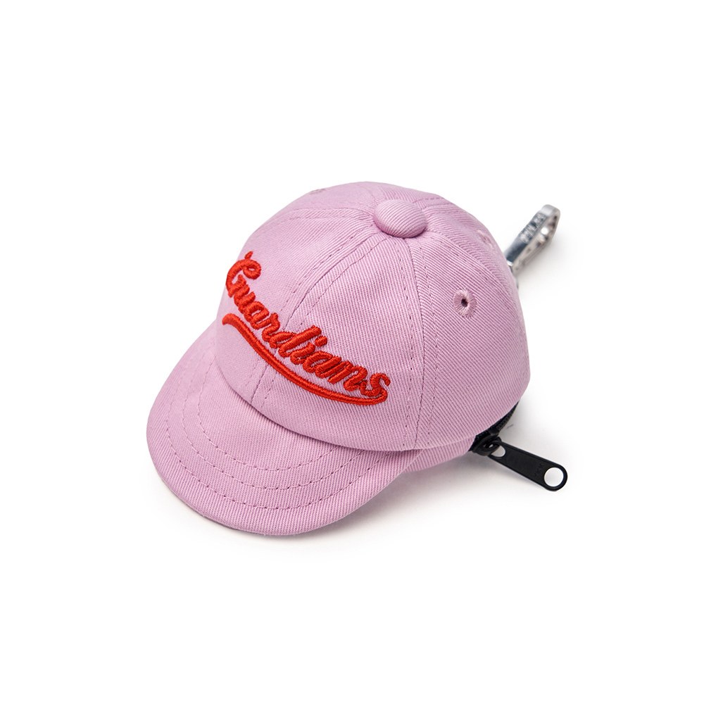 MLB 棒球帽造型耳機包 鑰匙圈 克里夫蘭守護者隊 (3APOV015N-45PPL)